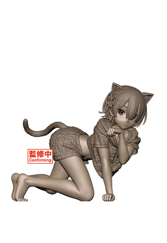 Re:Zero Starting Life in Another World TAITO Desktop Cute Figure Ram (Cat Roomwear Ver.)