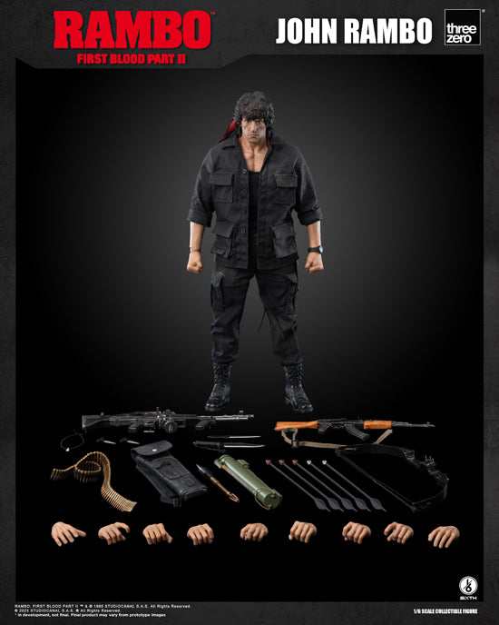 Rambo: First Blood Part II 3A 1/6 John Rambo