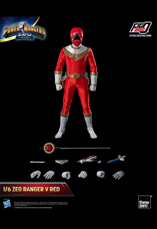 Power Rangers Zeo threezero FigZero 1/6 Zeo Ranger V Red