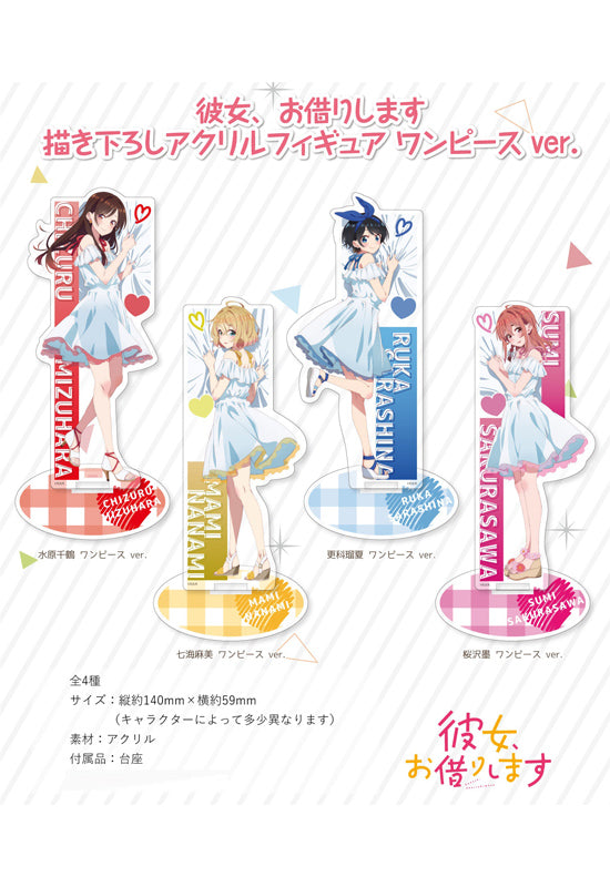 Rent-A-Girlfriend Hobby Stock Original Illustration Acrylic Figure (1-4 Selection)