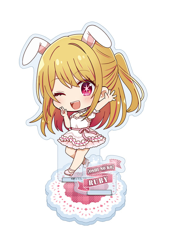 Oshi no Ko Seasonal-Plants Puchichoko Acrylic Stand Ruby White Dress