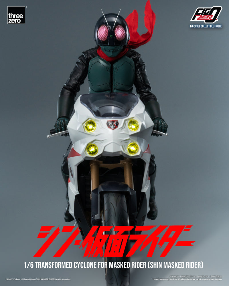 SHIN MASKED RIDER Threezero FigZero 1/6 Transformed Cyclone for Masked Rider