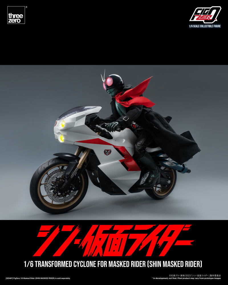 SHIN MASKED RIDER Threezero FigZero 1/6 Transformed Cyclone for Masked Rider
