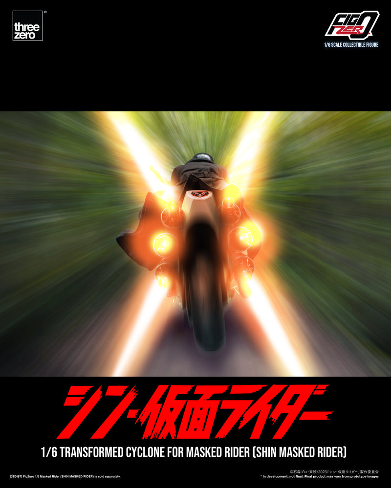 SHIN MASKED RIDER Threezero FigZero 1/6 Transformed Cyclone for Masked Rider