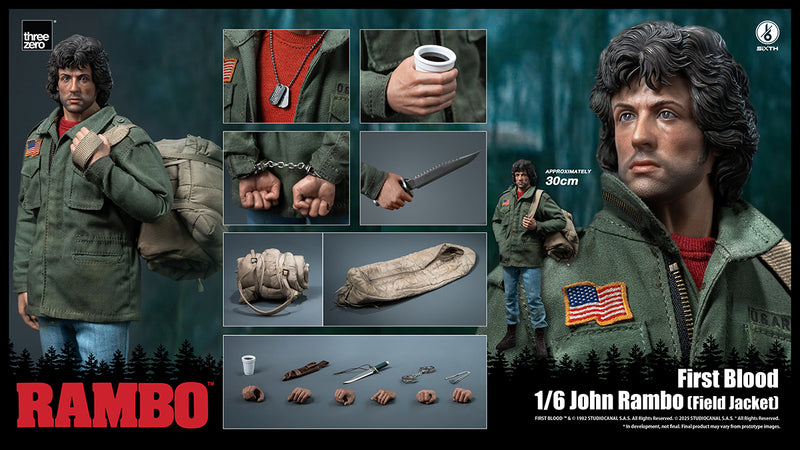 Rambo: First Blood THREEZERO 1/6 John Rambo (Field Jacket)