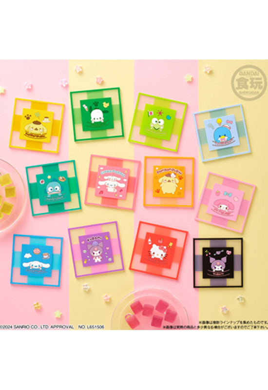 Sanrio Characters Bandai Clear Square Coaster