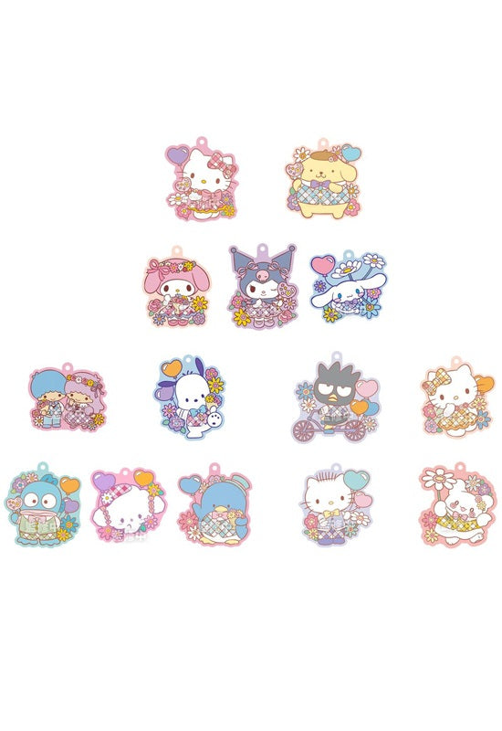 Sanrio Characters Bandai Pukkuri Rubber Mascot 5 (1 Random)