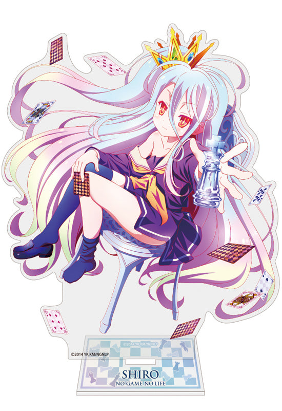 No Game No Life Cospa Original Illustration Shiro Acrylic Stand (Large) Asciente! Ver.