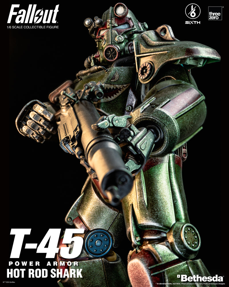 Fallout threezero 1/6 T-45 Hot Rod Shark Power Armor