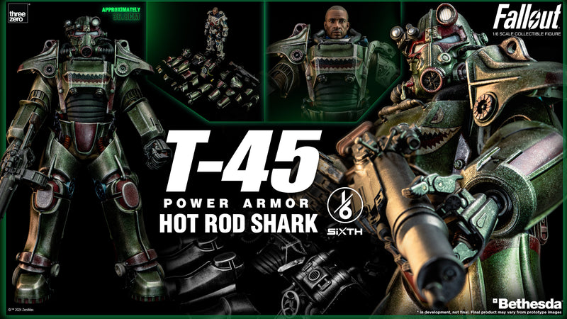 Fallout threezero 1/6 T-45 Hot Rod Shark Power Armor