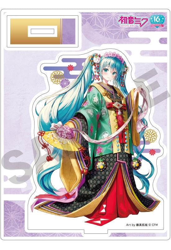 Hatsune Miku Crux Acrylic Stand Twelve-layered Ceremonial Kimono