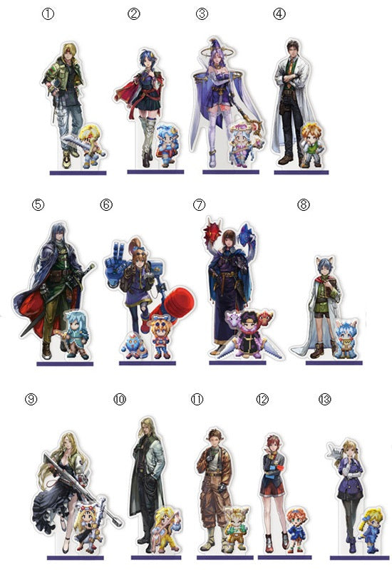 STAR OCEAN THE SECOND STORY R Square Enix Acrylic Stand (1-13 Selection)