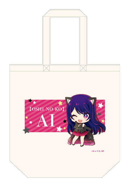 Oshi no Ko Seasonal-Plants Puchichoko Canvas Tote Bag Ai Black Dress