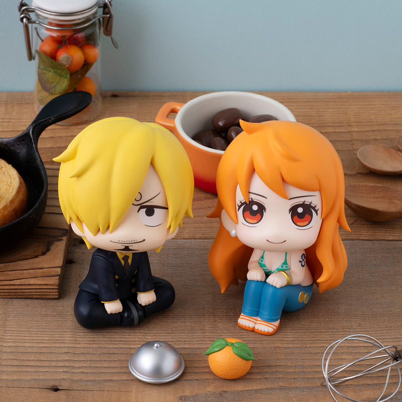 ONE PIECE MEGAHOUSE Lookup Sanji＆Nami set 【with Cloche & Orange】