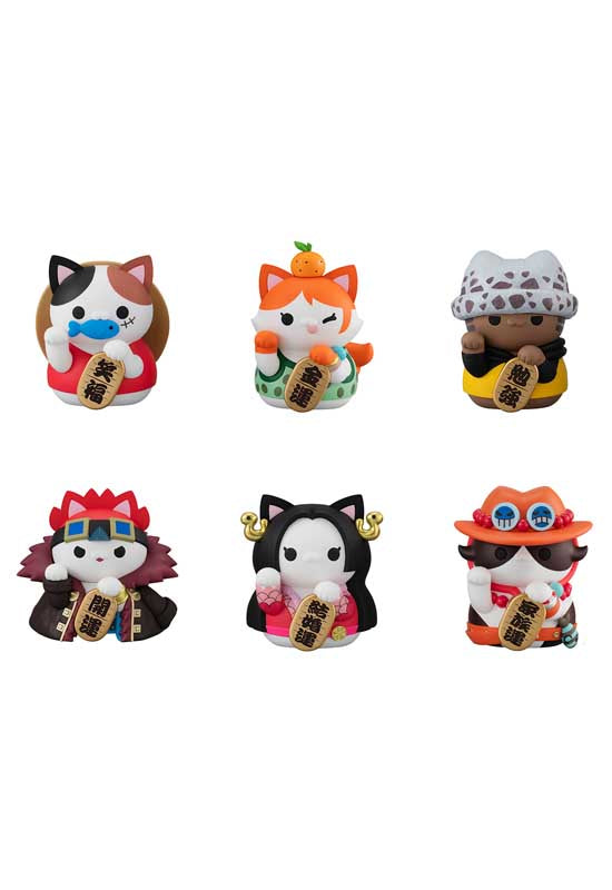 ONE PIECE MEGAHOUSE MEGA CAT PROJECT Nyan Piece Nyan！ !  Beckoning cat LUCKY CAT PIRATES