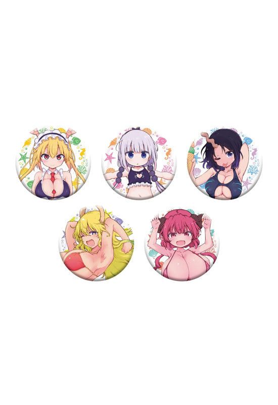 Miss Kobayashi's Dragon Maid  Medicos Entertainment Original Illustration Can Badge Collection Swimwear Ver.(1 Random)