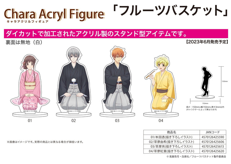 Fruits Basket A3 Chara Acrylic Figure 03 Soma Kyo (Original Illustration)