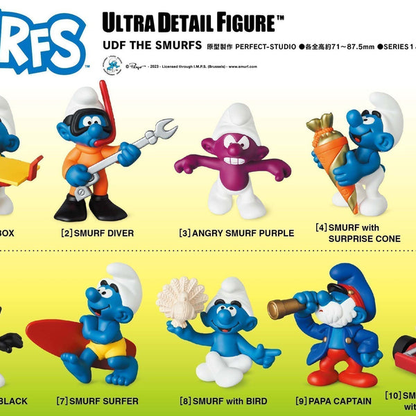 The Smurfs MEDICOM TOYS UDF Series 2 SMURF ASTRONAUT with MOON BUGGY [