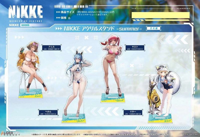 Goddess of Victory: Nikke Algernon Product Acrylic Stand -Summer- Liter