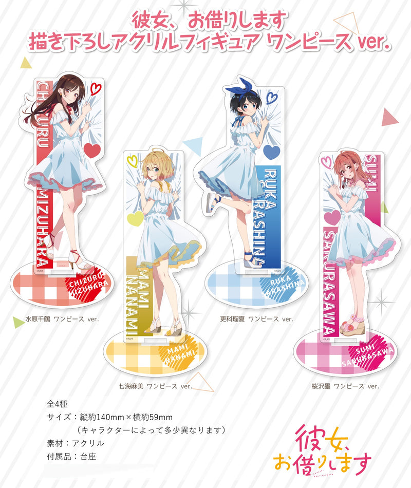 Rent-A-Girlfriend Hobby Stock Original Illustration Acrylic Figure (1-4 Selection)