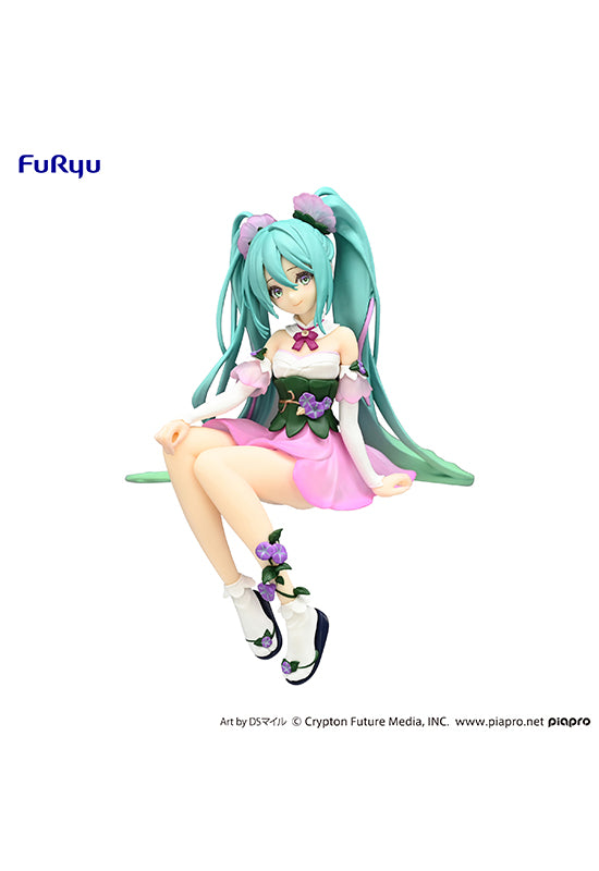 Hatsune Miku FuRyu Noodle Stopper Figure Flower Fairy Morning Glory Pink Color ver.