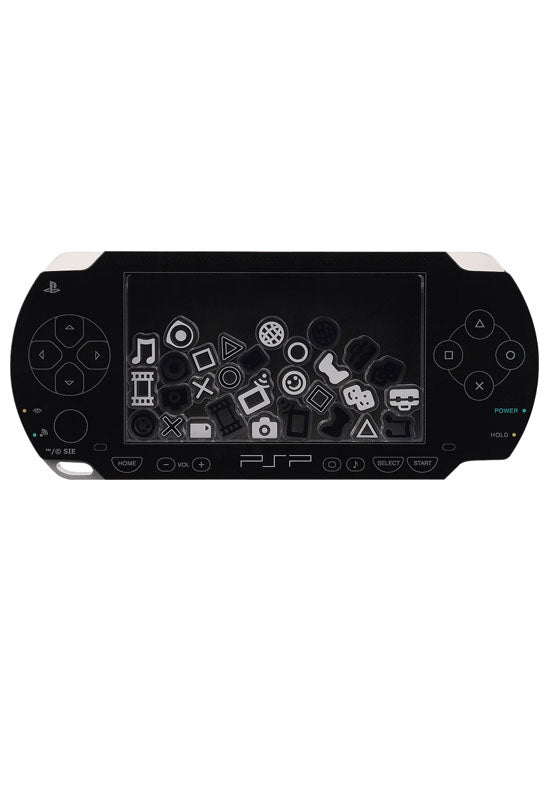 PlayStation Good Smile Company PSP™ (PlayStation™Portable) Rattle Acrylic Stand: Black Ver./White Ver.