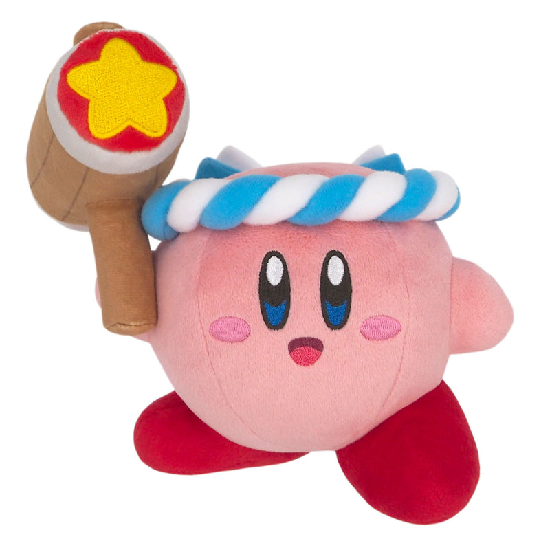 Kirby's Dream Land Sanei-boeki ALL STAR COLLECTION Plush KP62 Hammer Kirby (S Size)