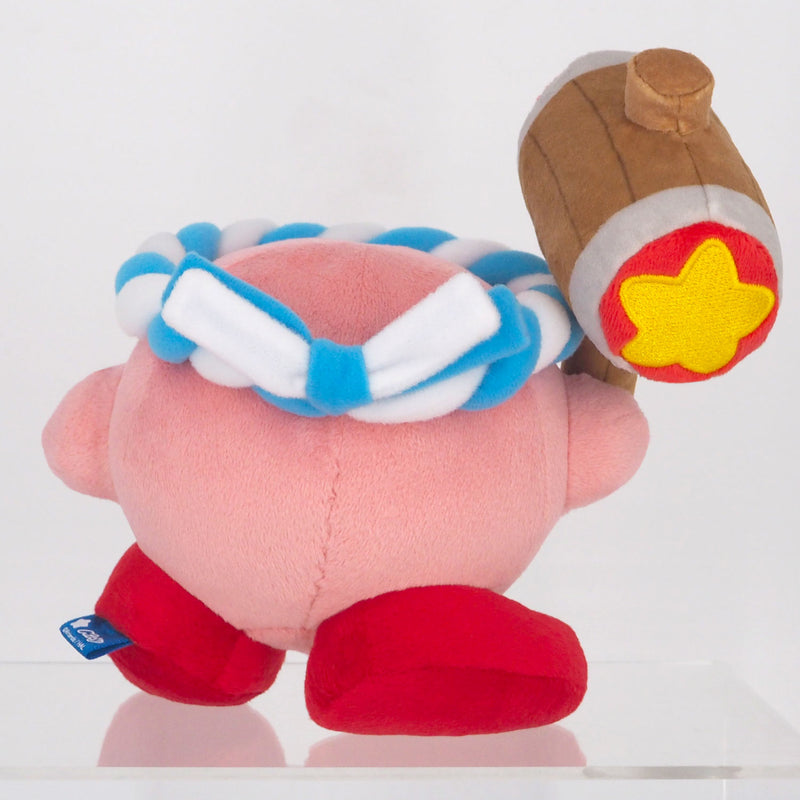 Kirby's Dream Land Sanei-boeki ALL STAR COLLECTION Plush KP62 Hammer Kirby (S Size)