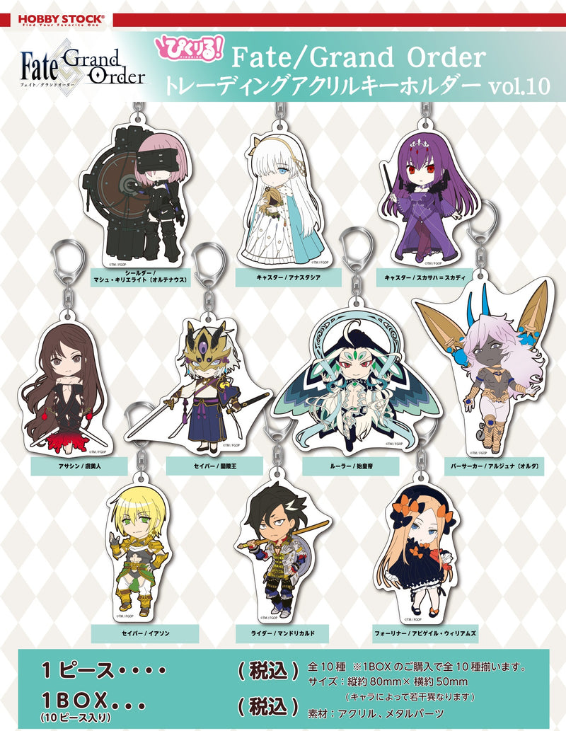 Fate/Grand Order Hobby Stock Pikuriru! Trading Acrylic Key Chain Vol. 10 (1 Random)