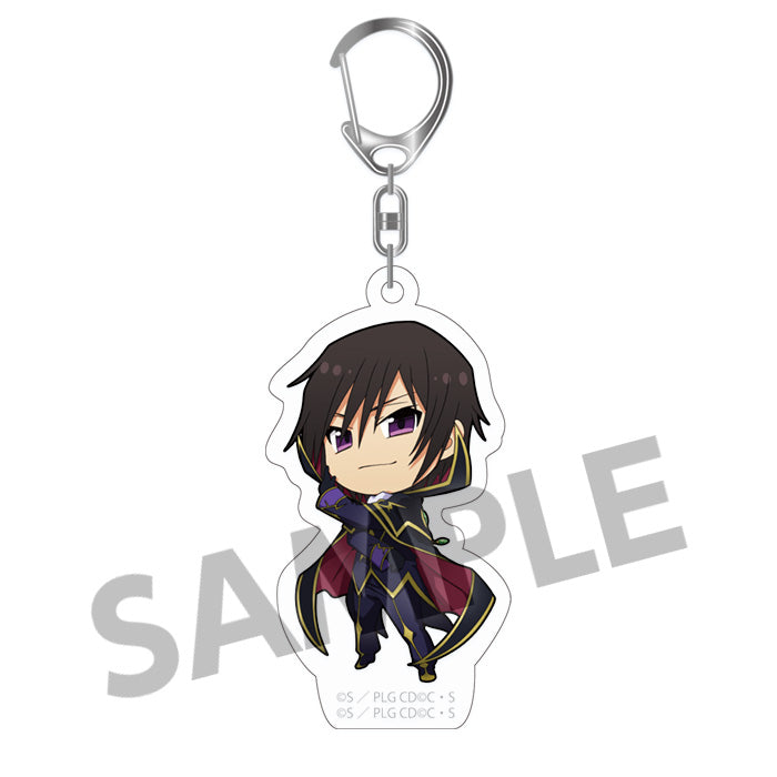 Code Geass Hobby Stock Series Trading Acrylic Key Chain Lelouch Collection (1 Random)