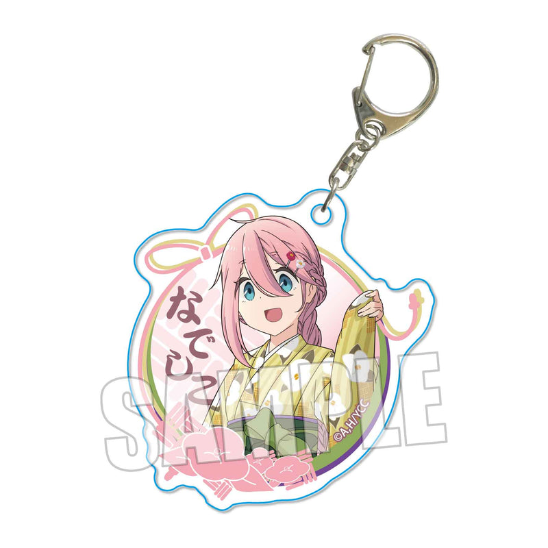 Yurucamp Season 2 Bell House Trading Acrylic Key Chain Kimono Ver.(1 Random)