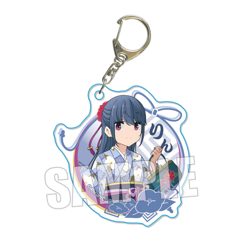 Yurucamp Season 2 Bell House Trading Acrylic Key Chain Kimono Ver.(1 Random)