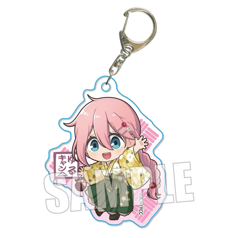 Yurucamp Season 2 Bell House Trading Acrylic Key Chain Kimono Ver.(1 Random)