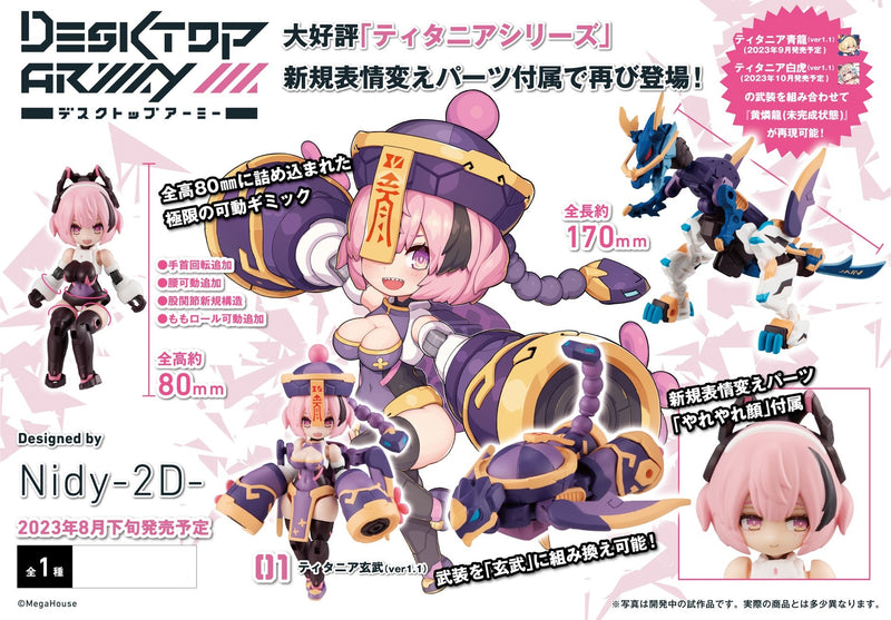 Desk Top Army MEGAHOUSE N-202d Titania Genbu（ver1.1）