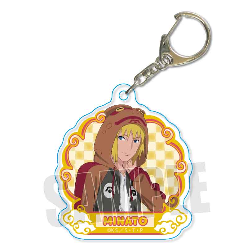 NARUTO -Shippuden- Bell House Trading Acrylic Key Chain Kigurumi Pajamas Ver. (1 Random)
