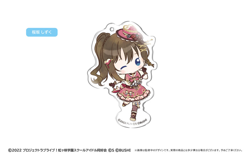 Love Live! Nijigasaki Academy School Idol Club TAPIOCA Retro Style Acrylic Key Chain(1 Random)