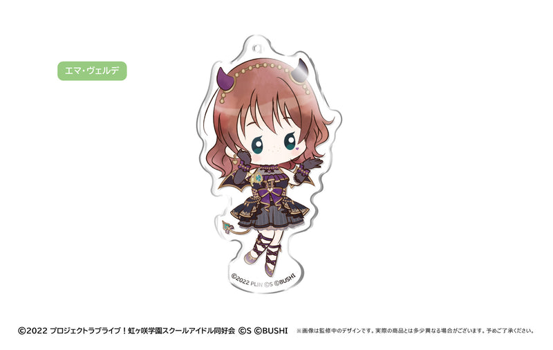 Love Live! Nijigasaki Academy School Idol Club TAPIOCA Retro Style Acrylic Key Chain(1 Random)