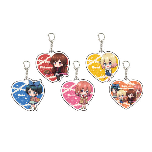 Rent-A-Girlfriend A3 Acrylic Key Chain 04 Valentine Ver. (Mini Character)(Set of 5)
