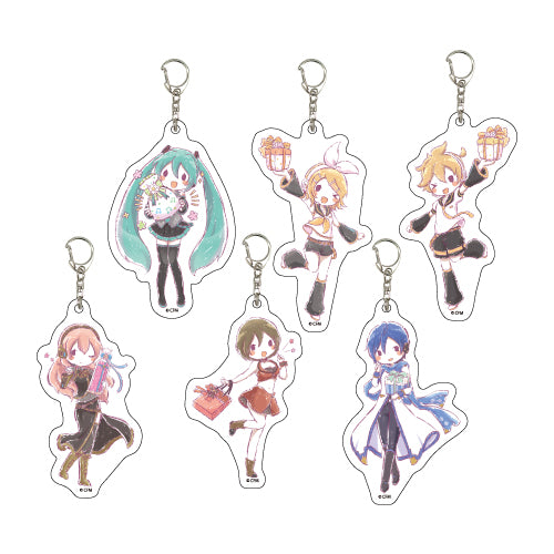 Piapro Characters A3 Acrylic Key Chain 03 Birthday Ver. (Graff Art Design)(Set of 6)