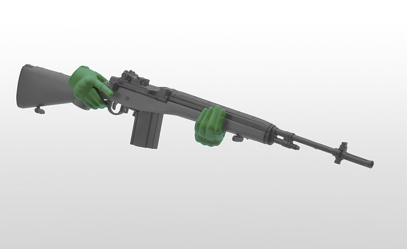 TOMYTEC LAOP07: figma Tactical Gloves 2 - Revolver Set (Green)