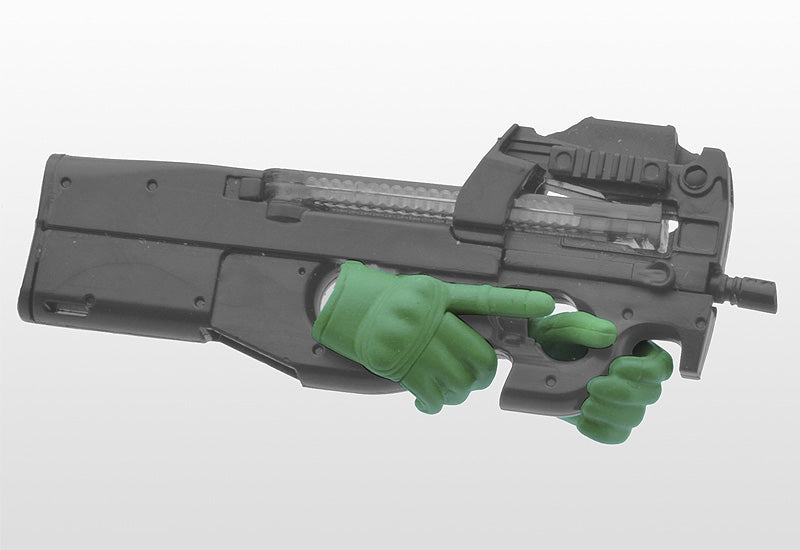 TOMYTEC LAOP07: figma Tactical Gloves 2 - Revolver Set (Green)
