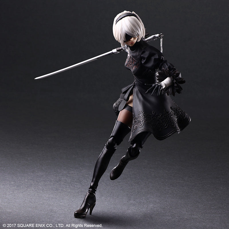 NieR:Automata® PLAY ARTS KAI™ Square Enix Action Figure – 2B (YoRHa No. 2 Type B) DELUXE Ver.