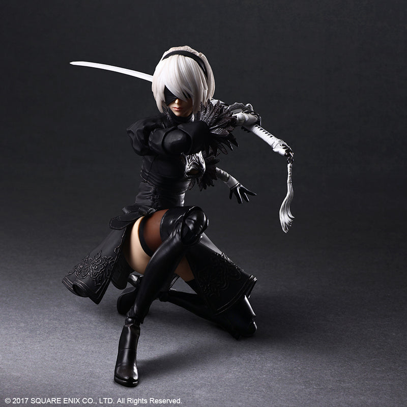 NieR:Automata® PLAY ARTS KAI™ Square Enix Action Figure – 2B (YoRHa No. 2 Type B) DELUXE Ver.