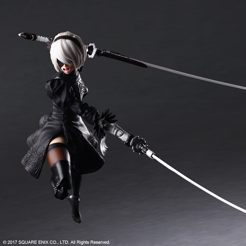 NieR:Automata® PLAY ARTS KAI™ Square Enix Action Figure – 2B (YoRHa No. 2 Type B) DELUXE Ver.