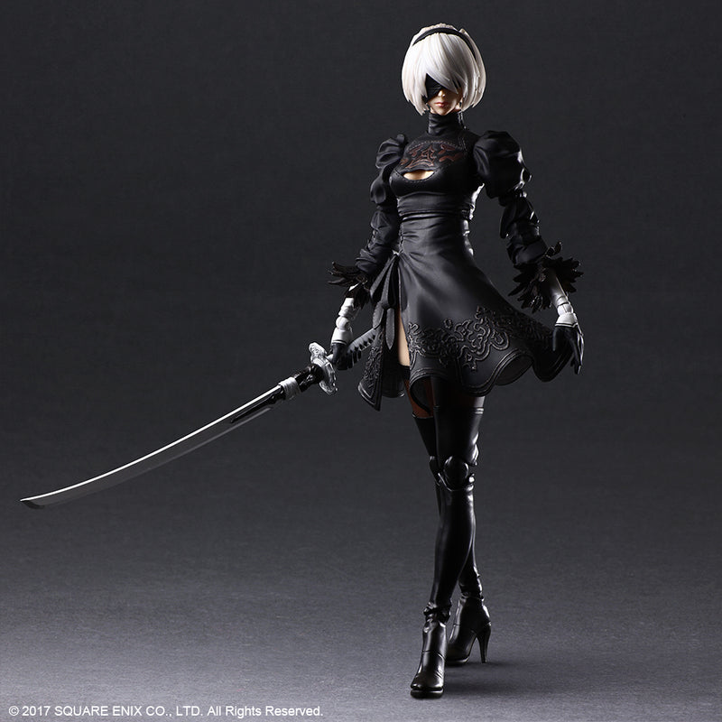 NieR:Automata® PLAY ARTS KAI™ Square Enix Action Figure – 2B (YoRHa No. 2 Type B) DELUXE Ver.