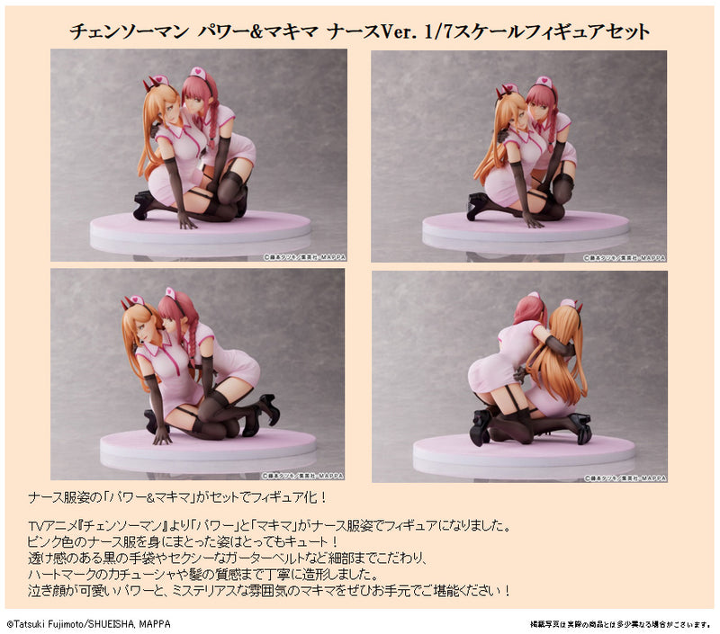 Chainsaw Man FuRyu F:NEX Power & Makima Nurse Ver.