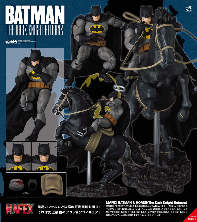 Batman The Dark Knight Returns MEDICOM TOYS MAFEX BATMAN & HORSE