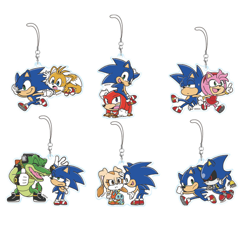 Sonic the Hedgehog Sega Chokokawa Twin Acrylic Strap (1 Random)