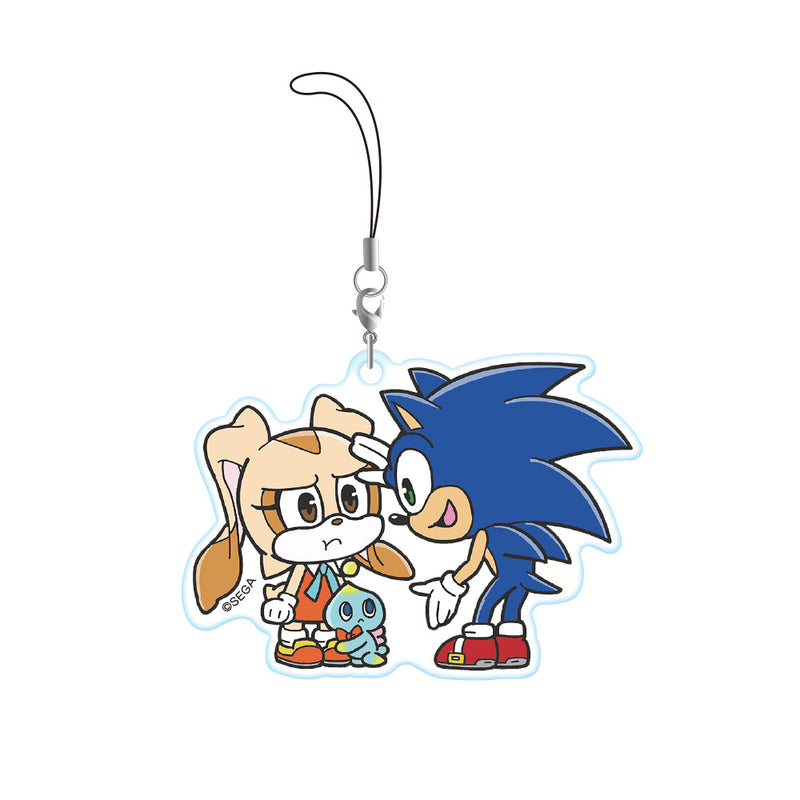 Sonic the Hedgehog Sega Chokokawa Twin Acrylic Strap (1 Random)