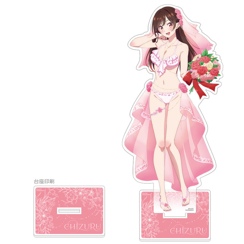 Rent-A-Girlfriend Curtain Original Illustration Extra Large Acrylic Stand Mizuhara Chizuru / Wedding Swimwear